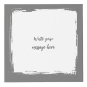 4つの画像を追加カスタマイズ（灰色の白い写真） フォトキューブ (正面)