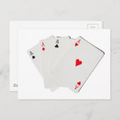 4つの種類のエース ポストカード (正面/裏面)