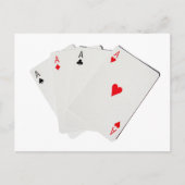 4つの種類のエース ポストカード (正面)