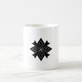 4つの稲妻ボルトと雷鳴 コーヒーマグカップ (中央)