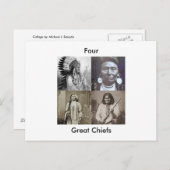 4つの素晴らしチーフ葉書 ポストカード (正面/裏面)