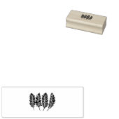 4つの羽の木製スタンプアート ラバースタンプ (押印)