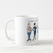 4つの芝生の建物のマグ コーヒーマグカップ (左)