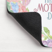 4つの花をパーソナライズ水彩母の日 マウスパッド (コーナー)