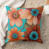 4つの花 クッション (ブランケット)