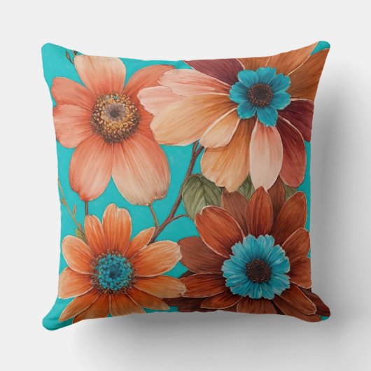 4つの花 クッション (裏面)