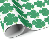 4つの葉のクローバーの包装紙 ラッピングペーパー (ロールコーナー)