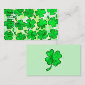 4つの葉のクローバーの名刺 名刺 (正面/裏面)