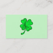 4つの葉のクローバーの名刺 名刺 (裏面)