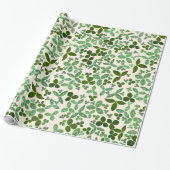 4つの葉のクローバーを見つける – 聖パトリックの日 ラッピングペーパー (アンロールド)