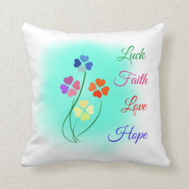 4つの葉のクローバー クッション