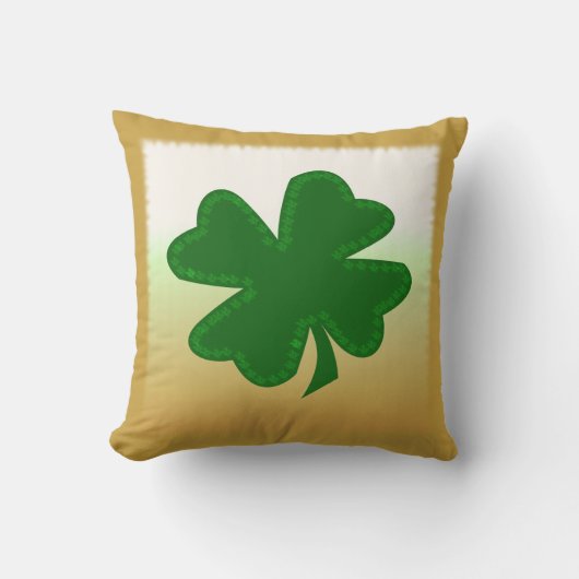 4つの葉のクローバー クッション (正面)