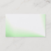 4つの葉のクローバー(シャムロック)のプロフィールカード 名刺 (裏面)