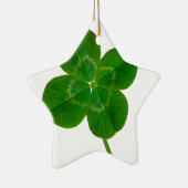 4つの葉のクローバー セラミックオーナメント (右)