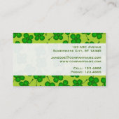 4つの葉のクローバー 名刺 (裏面)