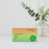 4つの葉のクローバー 名刺 (スタンド正面)