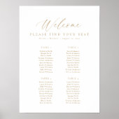 4つの表(ウェルカムシーティングチャート) ポスター (正面)