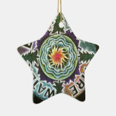 4つの要素の日曜日の曼荼羅 セラミックオーナメント (右)