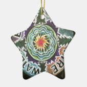 4つの要素の日曜日の曼荼羅 セラミックオーナメント (左)