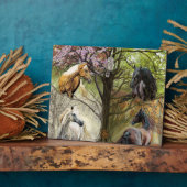 4つの要素の馬アートプラーク フォトプラーク (側面)