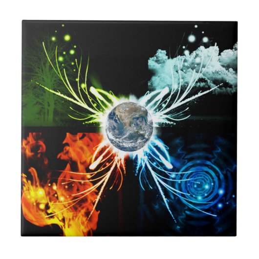 4つの要素 タイル (正面)