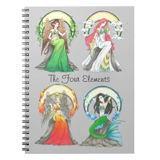 4つの要素-ノート ノートブック (正面)