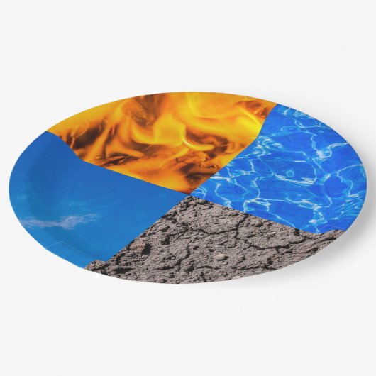 4つの要素 ペーパープレート (アングル)