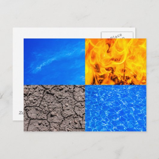 4つの要素 ポストカード (正面/裏面)