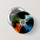 4つの要素 缶バッジ (正面&裏面)