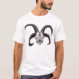 4つの角を持つ悪魔のヤギTシャツ Tシャツ