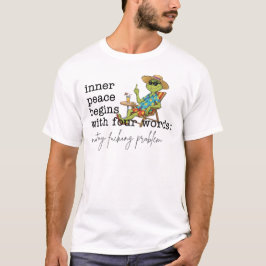 4つの言葉から始まる内なる平穏 グリーン Tシャツ