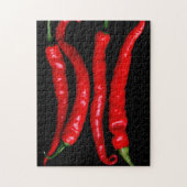 4つの赤いチリ11x14 252pc jpcnm ジグソーパズル (縦)