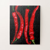 4つの赤いチリ11x14 30pc jpcnm ジグソーパズル (縦)