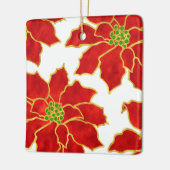 4つの赤い金ゴールド水色ポイントカード セラミックオーナメント (左)