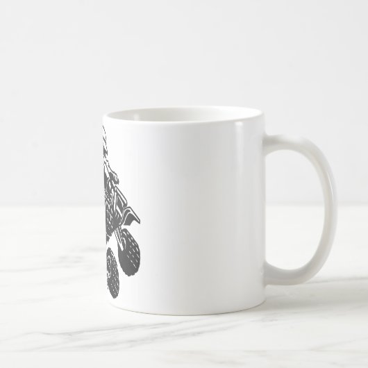 4つの車輪のクォードの競争 コーヒーマグカップ (右)