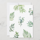 4つの野生のサファリジャングル動物4歳の誕生日 招待状 (裏面)