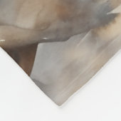 "4つの野生の口ひげ"ほこりっぽい西の水色 フリースブランケット (角)