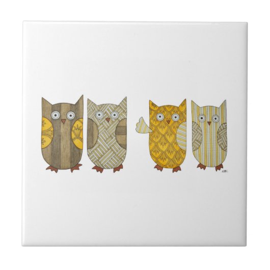 4つの金ゴールドフールセラミックタイル タイル (正面)