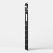 4つの電話ボースが並んだグレースケール写真 Case-Mate iPhoneケース (裏面 / 右)