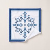 4つの青い鳥または愛の鳥のグループ バスタオルセット (ウォッシュタオル)