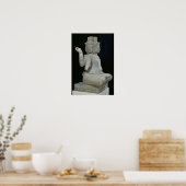 4つの顔を持つブラーマの彫刻 ポスター (キッチン)