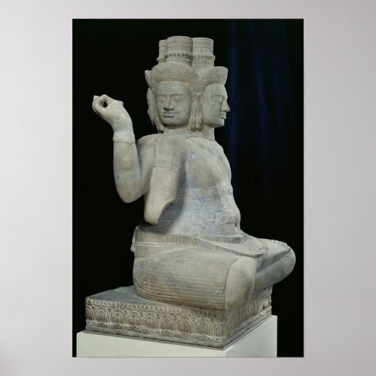 4つの顔を持つブラーマの彫刻 ポスター (正面)