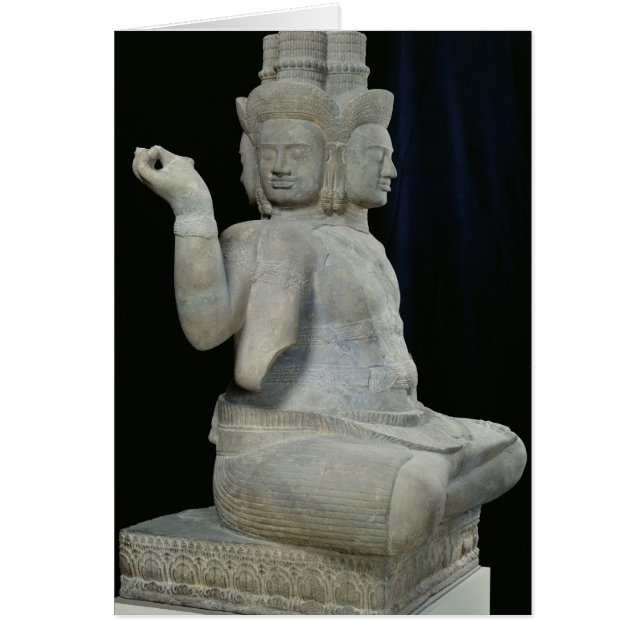 4つの顔を搭載するBrahmaの彫刻 (正面)