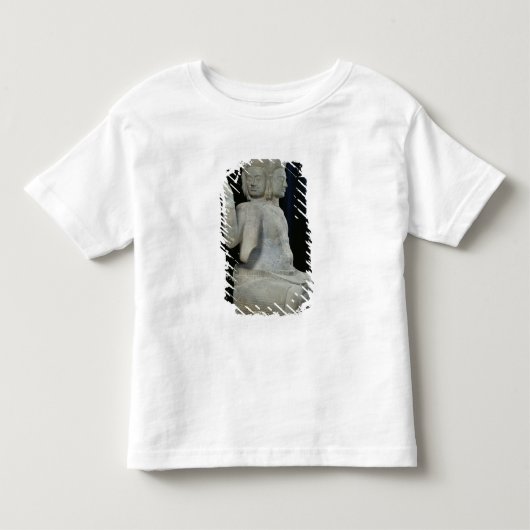 4つの顔を搭載するBrahmaの彫刻 トドラーTシャツ (正面)