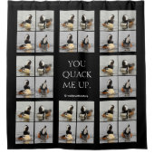 4つの顔ズオブパードメルガナーズ装飾用クッション シャワーカーテン (正面)