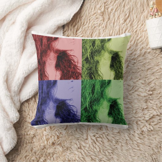 4つの顔 クッション (ブランケット)