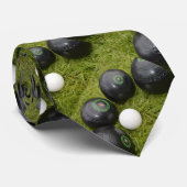 4つの黒い芝生のボウルとジャック ネクタイ (ロール)