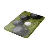 4つの黒い芝生のボウルとジャック バスマット (アングル)