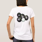 4つの黒い芝鉢 Tシャツ (裏面)