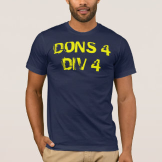 4つのDIV 4を着ます Tシャツ